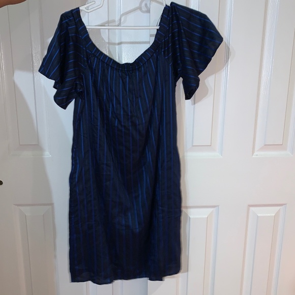 Banana Republic NEW Blue striped dress - Picture 2 of 4